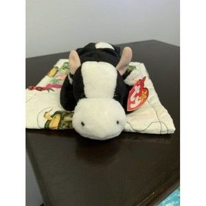 TY BEANIE BABY DAISY THE COW - P.E. PELLETS (Tags Attached) 1993 RETIRED